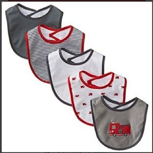 Rene Rofe baby boy 5 pack bibs